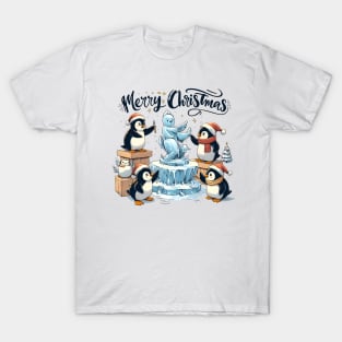 Festive Cartoon Delights: Elevate Your Holidays with Cheerful Animation and Whimsical Characters! T-Shirt